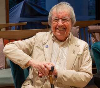Bill Wyman at the Ealing Book Festival in London in 2024